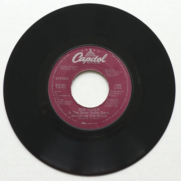 Bob Seger & The Silver Bullet Band Shame On The Moon/House Behind A House 45 rpm - Picture 4 of 9